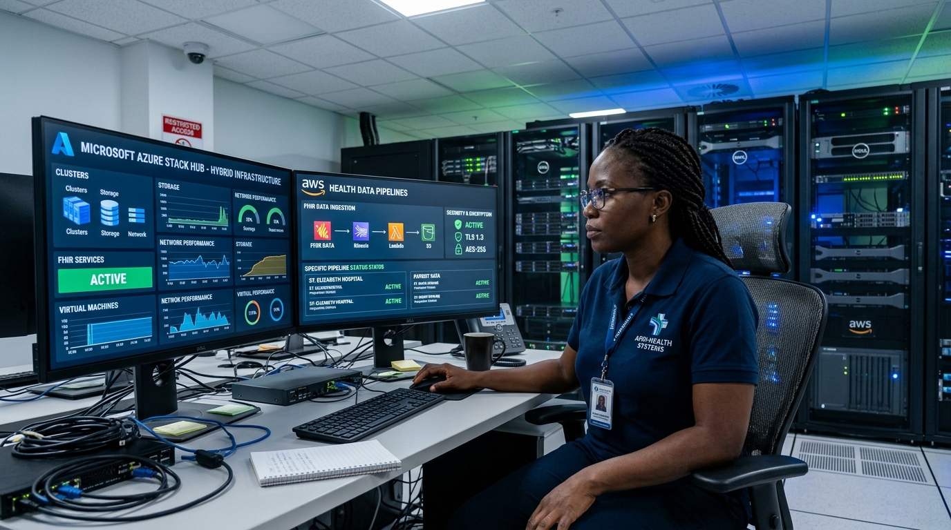 Enterprise healthcare cloud and Microsoft Azure Stacks infrastructure